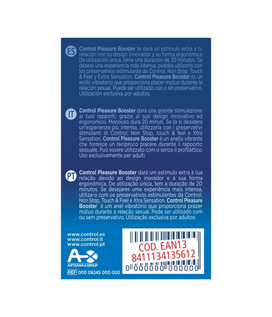 CONTROL - ANEL VIBRADOR DE REFORO DE PRAZER