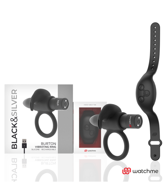 BLACK&SILVER - BURTON REMOTE CONTROL COCKRING WATCHME