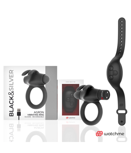 BLACK&SILVER - AGRON COCKRING-UHR MIT FERNBEDIENUNG
