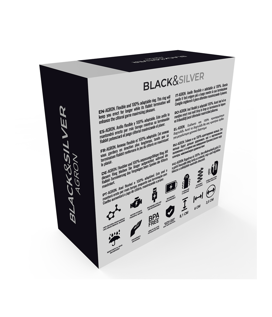 BLACK&SILVER - AGRON TÉLÉCOMMANDE COCKRING WATCHME