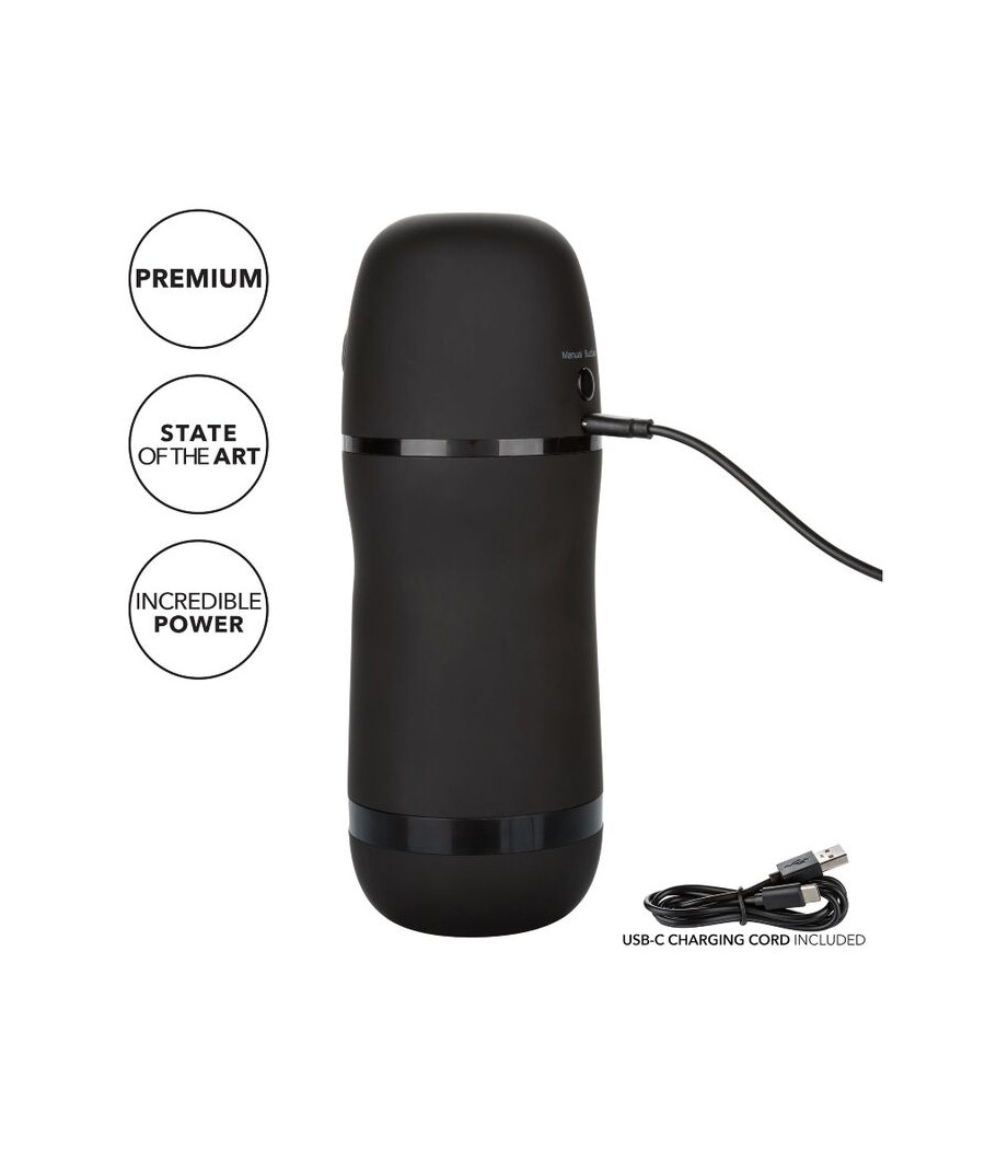CALEXOTICS - OPTIMUM POWER MASTURBADOR CON VIBRACIÓN Y SUCCIONADOR