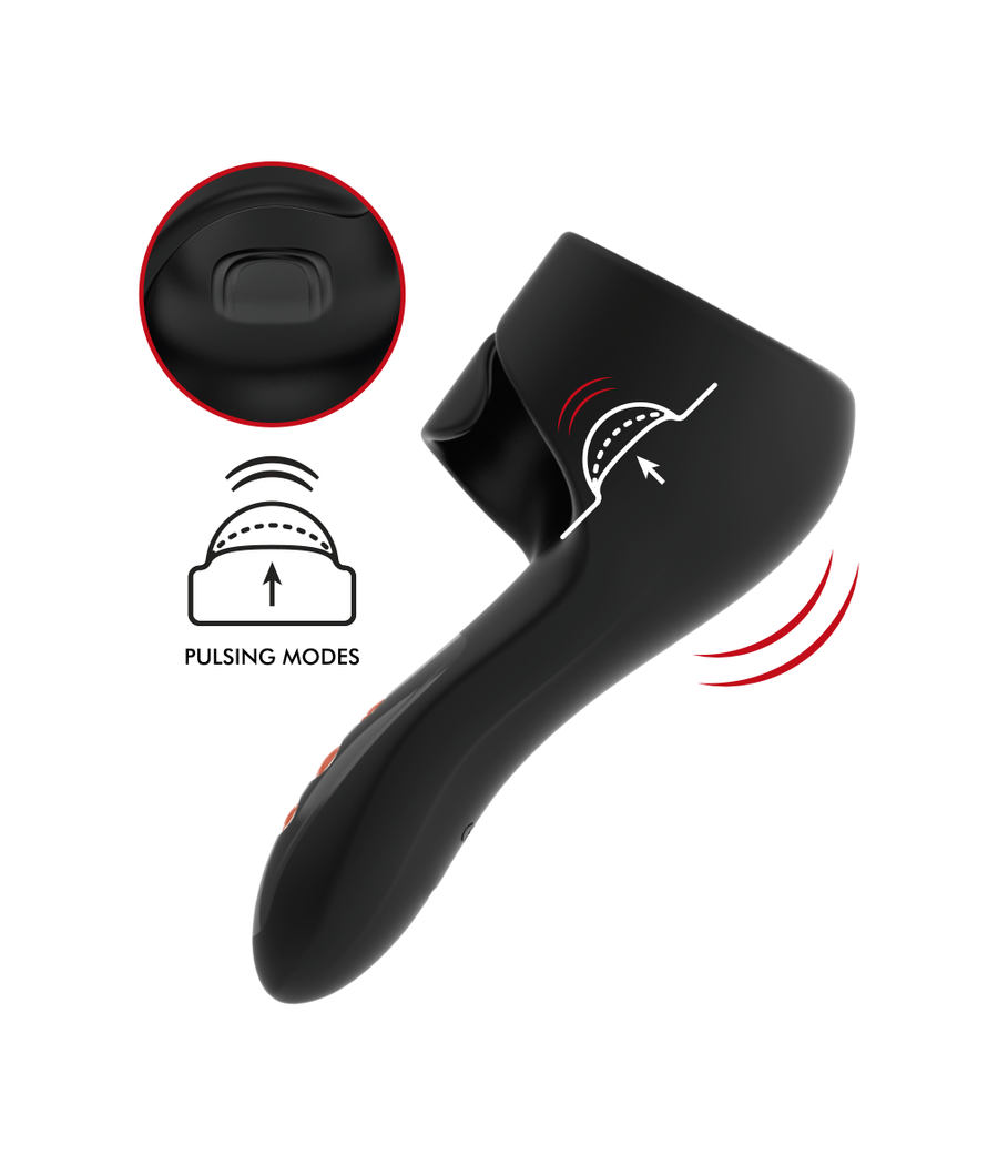 JAMYJOB - PULSAR MASTURBADOR VIBRADOR AJUSTABLE CON GOLPETEO EN GLANDE