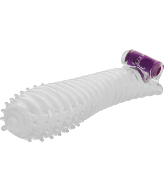 OHMAMA - TEXTURED PENIS SHEATH WITH VIBRATING BULLET