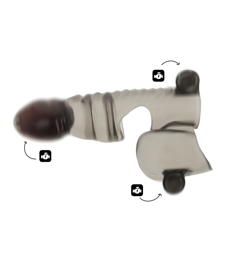 OHMAMA - Penis- und Hodenhülle mit 3 Motoren