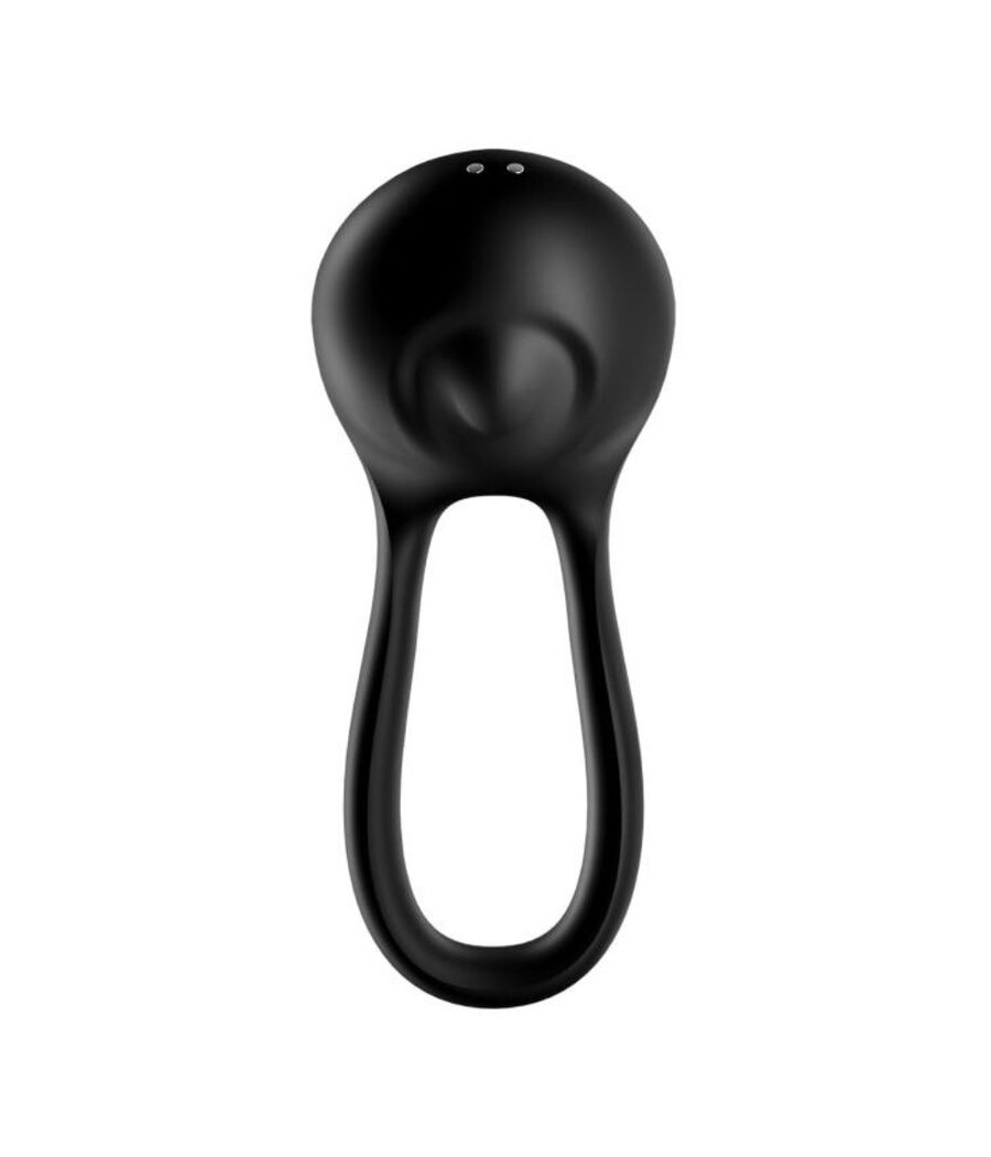 SATISFYER - VIBRADOR MAJESTIC DUO RING PRETO