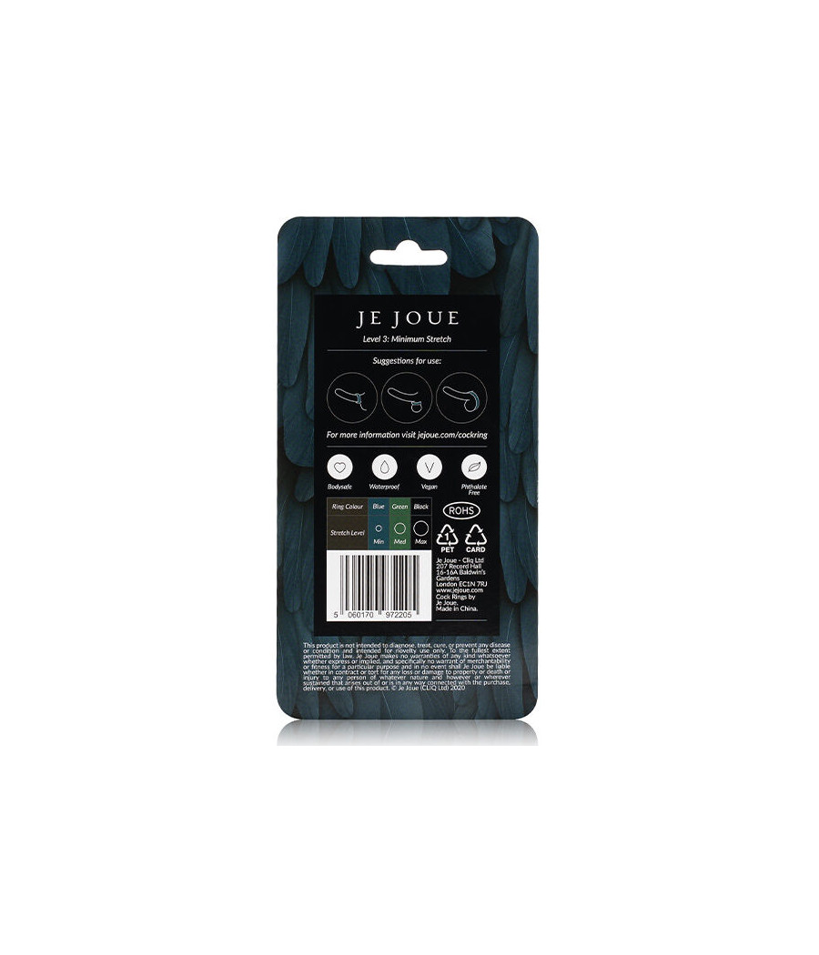 JE JOUE - ANELLO IN SILICONE BLU STRANGOLAMENTO MINIMO