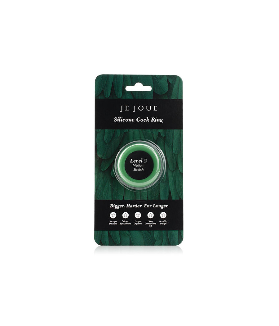 JE JOUE - ANELLO IN SILICONE VERDE - STROZZATURA MEDIA