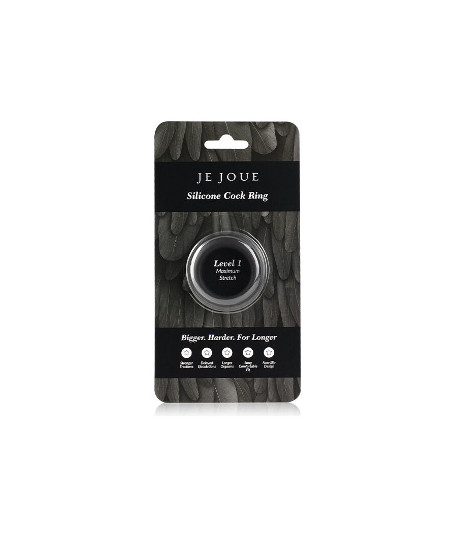 JE JOUE - MAXIMUM STRETCH SILICONE COCK RING - BLACK