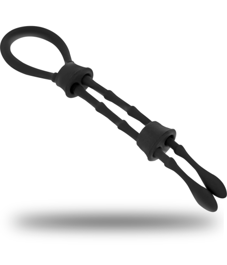 OHMAMA FETISH - ANELLO IN SILICONE CON CORD-COCK E TESTICOLO