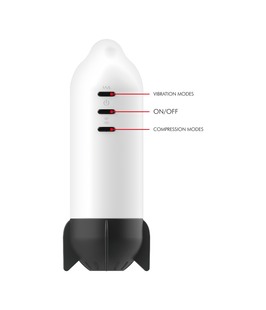 JAMYJOB - MASTURBATEUR ROCKET TECHNOLOGIE DE COMPRESSION DOUCE ET VIBRATION