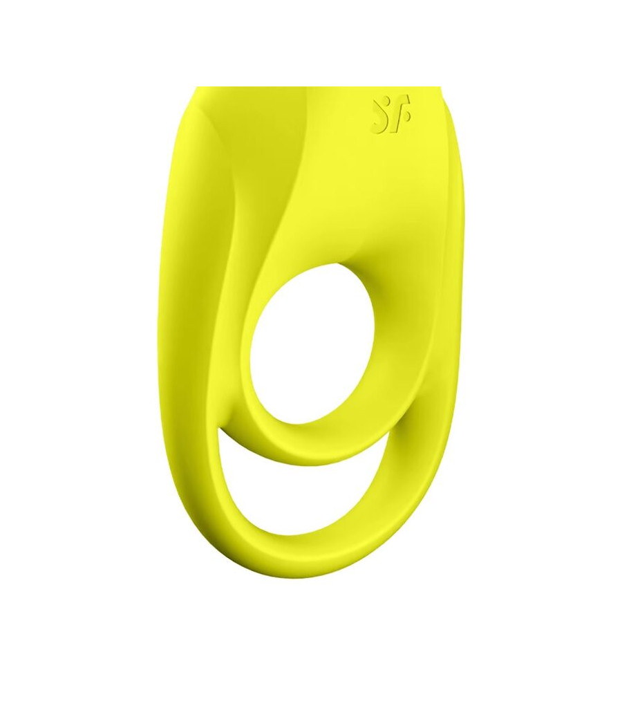 SATISFYER - VIBRATEUR  ANNEAU SPECTACULAIRE DUO JAUNE