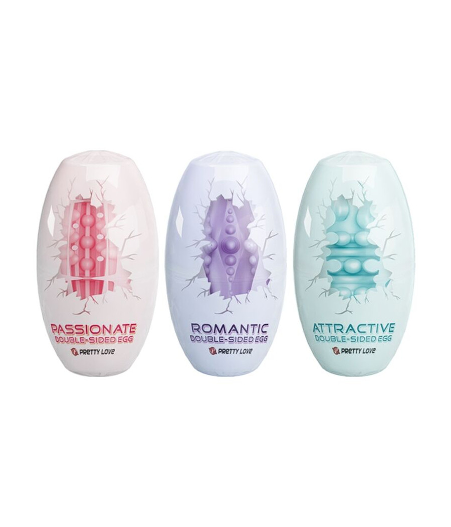 PRETTY LOVE - UOVO MASTURBATORE DOPPIO LOVE - 15 UNIT
