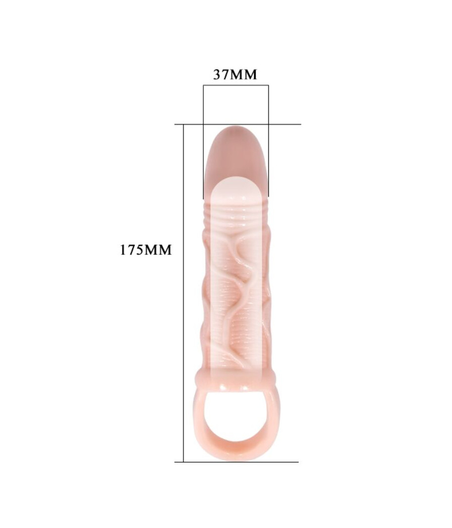 BAILE - FUNDA EXTENSORA PENE CON STRAP PARA TESTÍCULOS 13.5 CM
