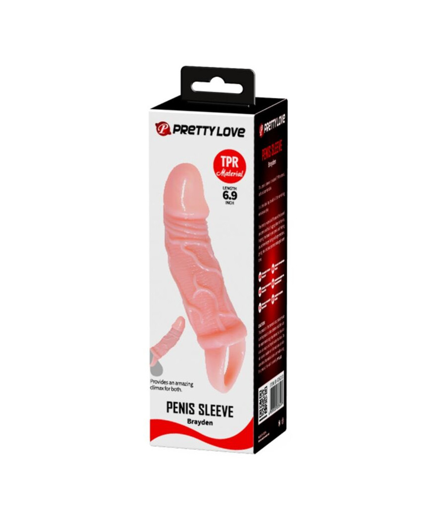 BAILE - PENIS EXTENDER SHEATH WITH STRAP FOR TESTICLES 13.5 CM