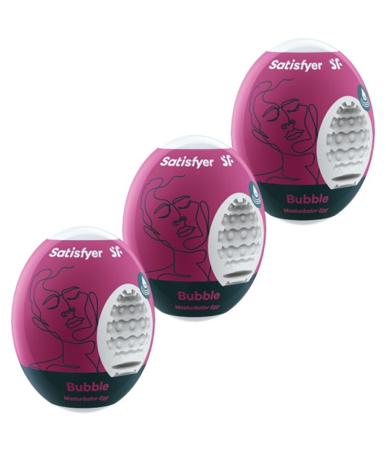 SATISFYER - 3 UOVA MASTURBATORI BUBBLE