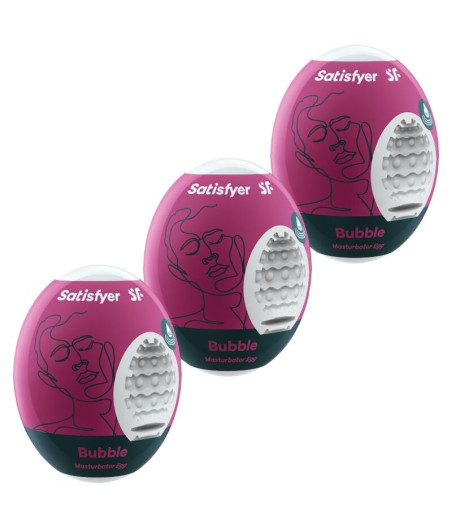 SATISFYER - 3 UOVA MASTURBATORI BUBBLE