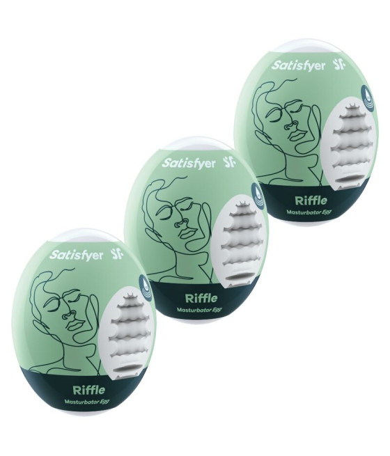 SATISFYER - 3 OEUFS MASTURBATEURS RIFFLE