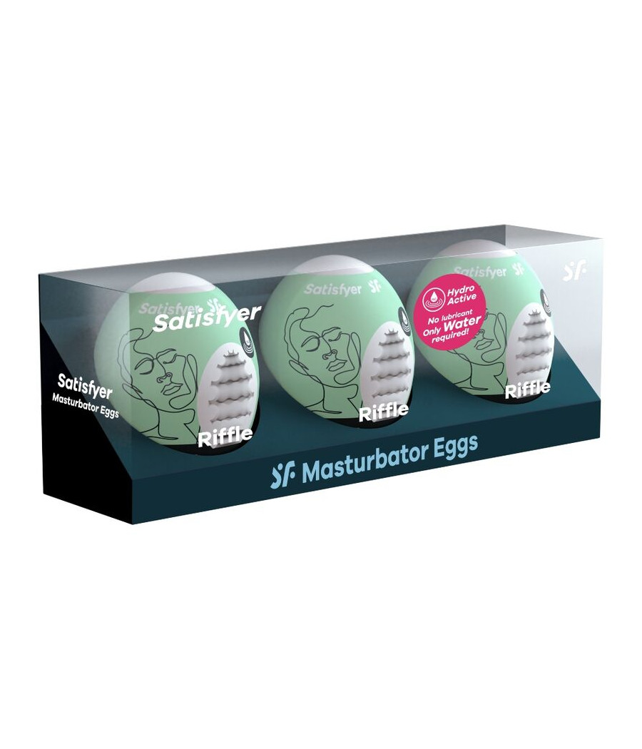 SATISFYER - 3 MASTURBATOR EIER RIFFLE