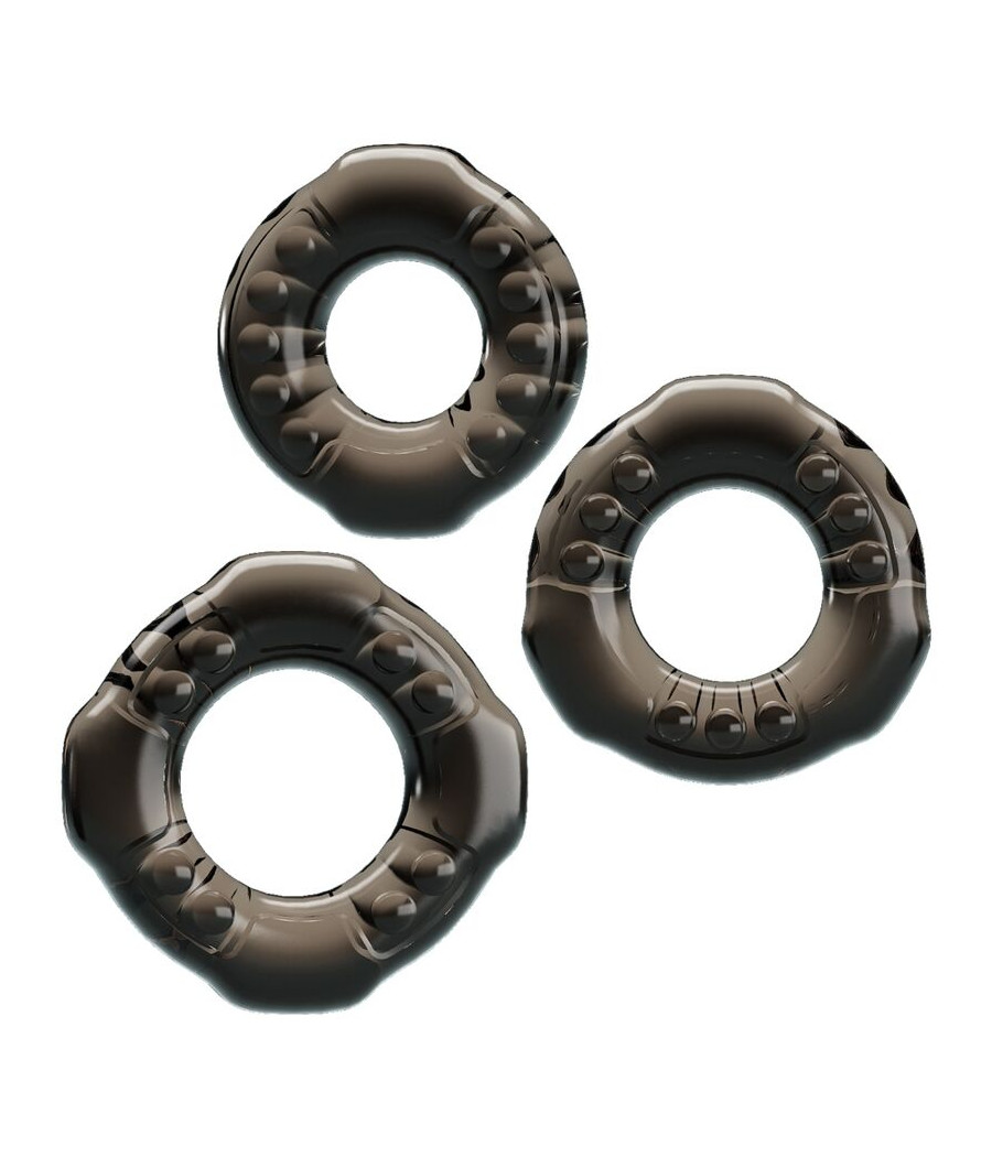 BAILE - COCK RINGS YVONNE SET 3 ANILLOS PENE