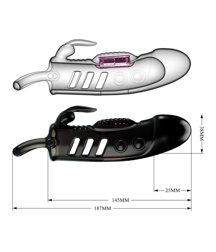 PRETTY LOVE - BAINHA PARA PÊNIS SLOANE COELHO PRETA