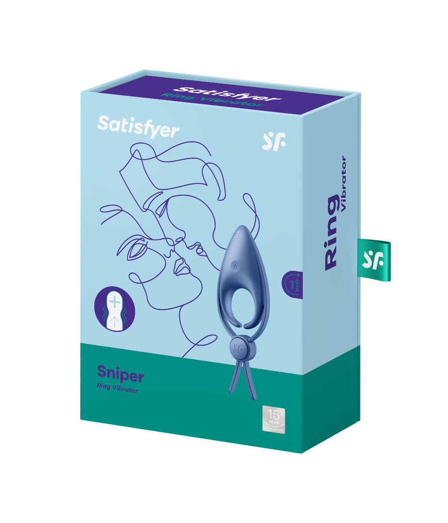 SATISFYER - SNIPER RINGVIBRATOR BLAU