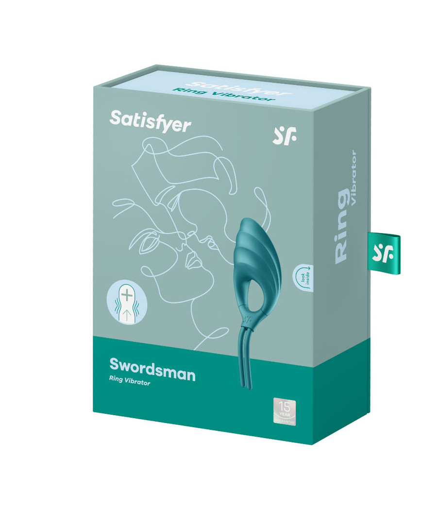 SATISFYER - SWORDSMAN ANILLO VIBRADOR VERDE