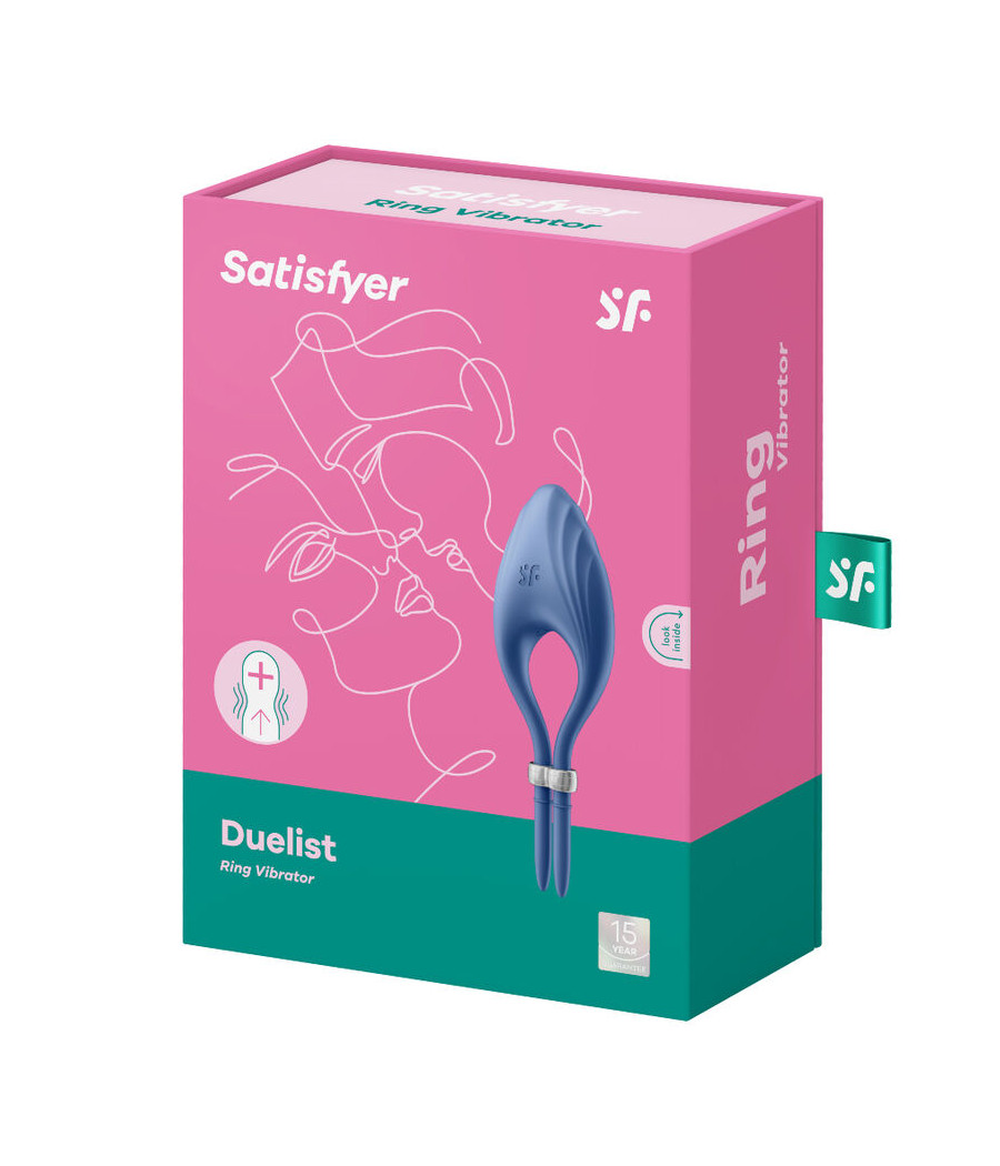 SATISFYER - ANELLO VIBRATORE DUELIST BLU