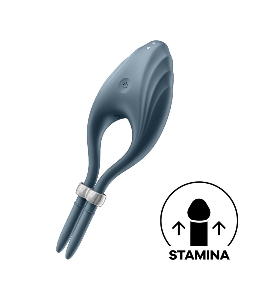 SATISFYER - DUELIST RING VIBRATOR GREY