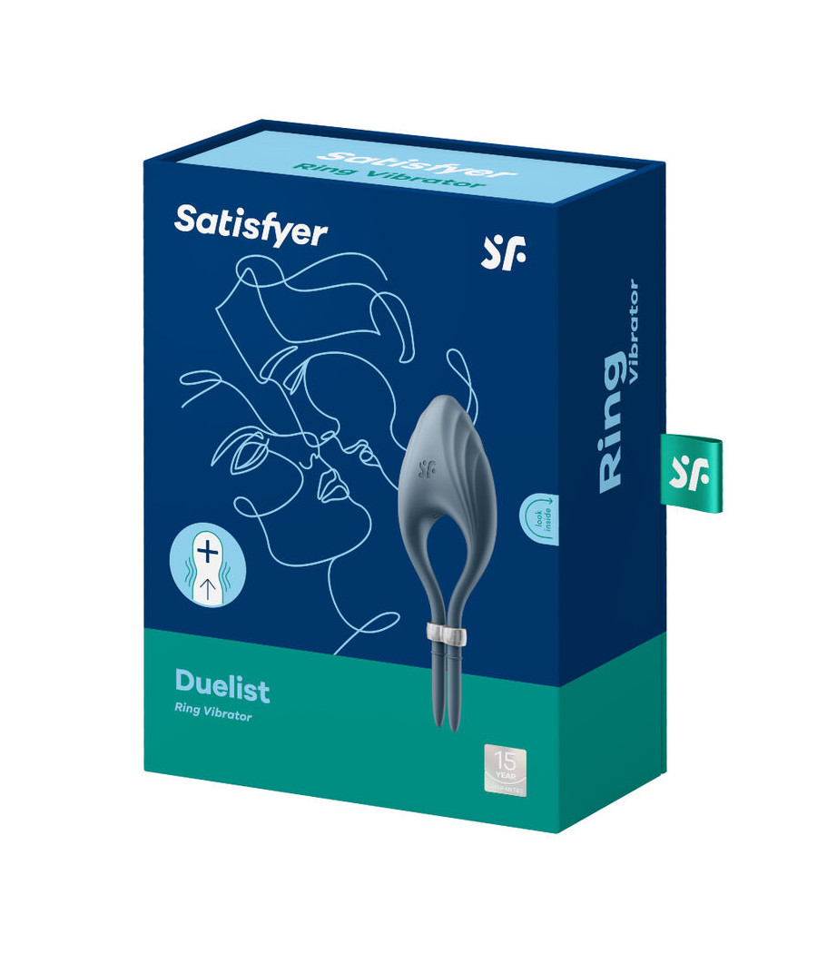 SATISFYER - ANELLO VIBRATORE DUELIST GRIGIO