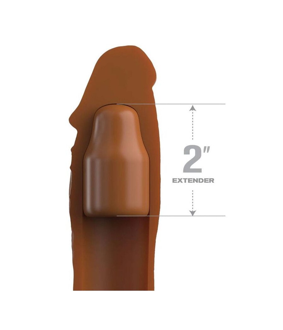 FANTASY X- TENSIONS - PIPEDREAMS HÜLSE 20,32 CM + 5,00 CM ZOLL STECKER KARAMELL