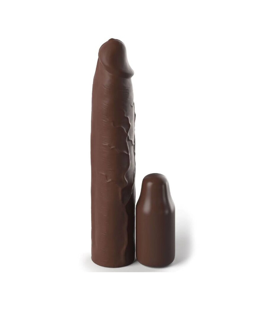 FANTASY X- TENSIONS - PIPEDREAMS SLEEVE 22,86 CM + 7,62 CM PLUG BROWN