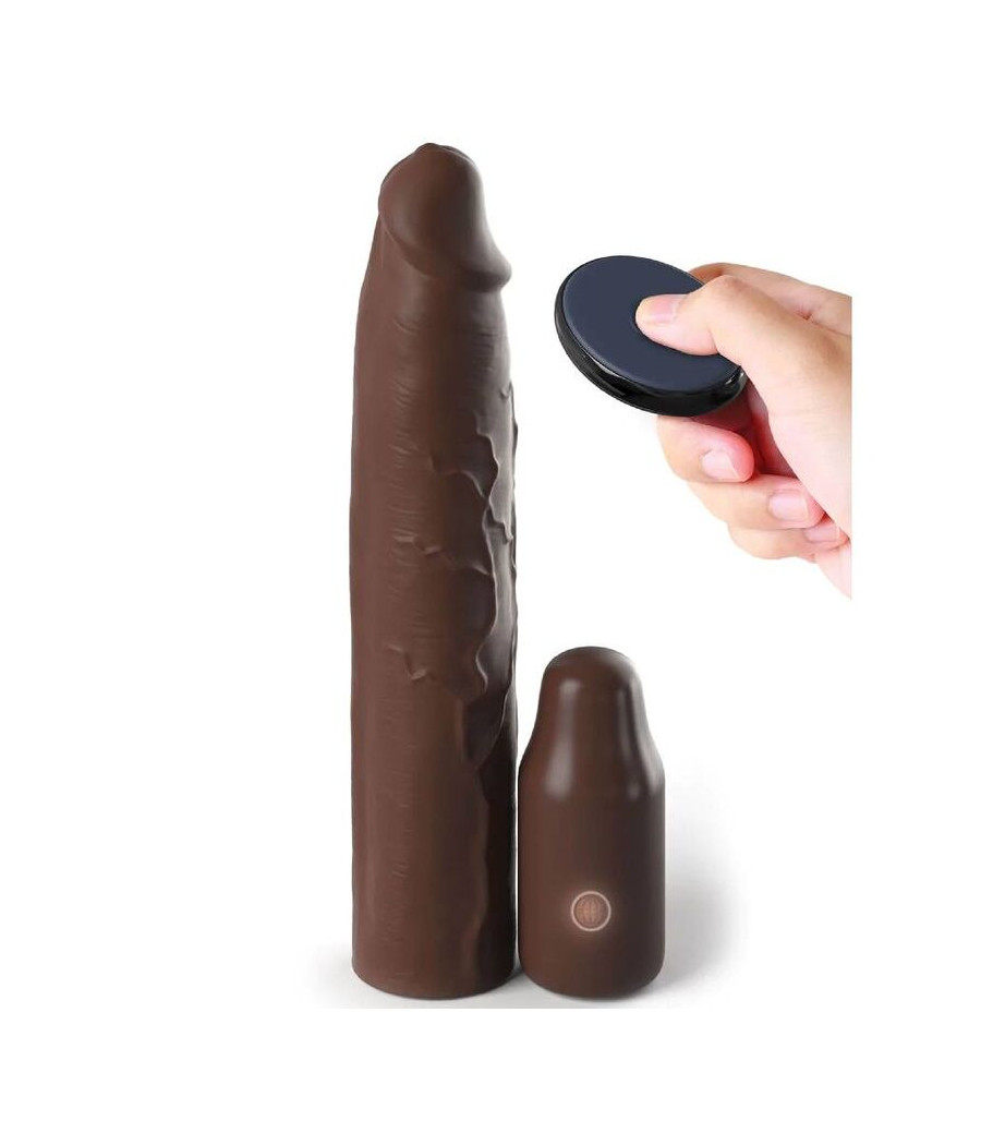 FANTASY X- TENSIONS - POCHETTE PIPEDREAMS 22,86 CM + PLUG 7,62 CM TELECOMMANDE MARRON