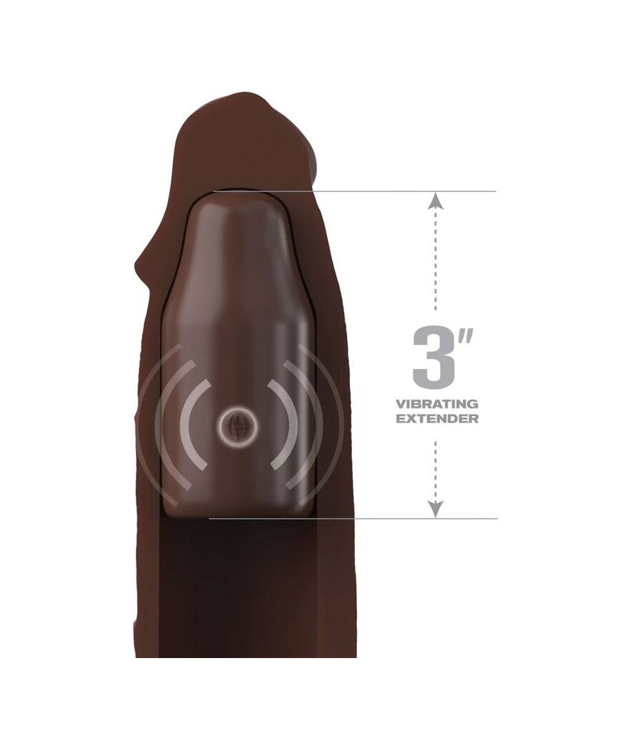 FANTASY X- TENSIONS - PIPEDREAMS MANICOTTO 22,86 CM + 7,62 CM SPINA TELECOMANDO MARRONE