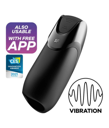 SATISFYER - MEN VIBRATION+ PRETO