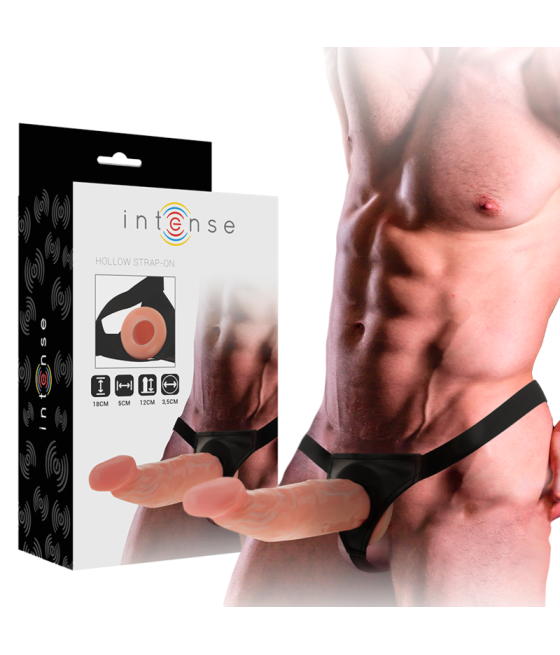INTENSE - ARNÉS HUECO CON DILDO 18 X 3.5 CM