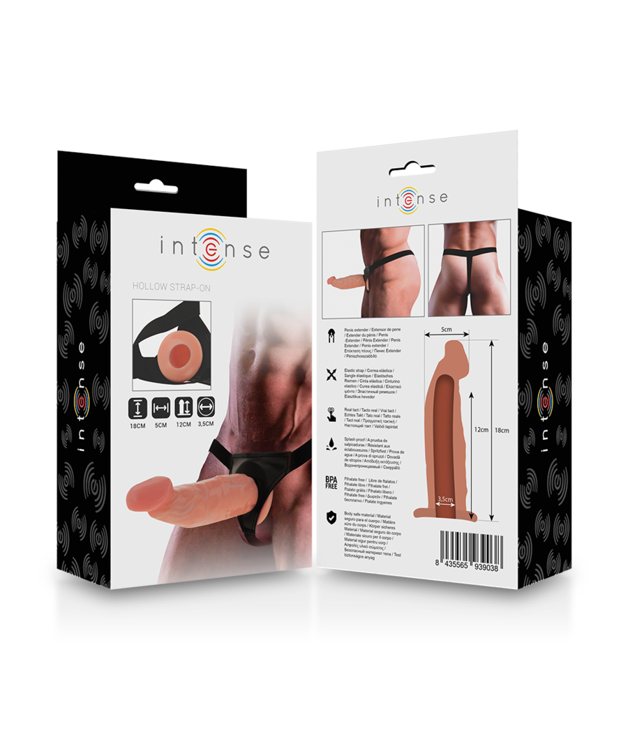 INTENSE - IMBRACATURA CAVA CON DILDO 18 X 3,5 CM
