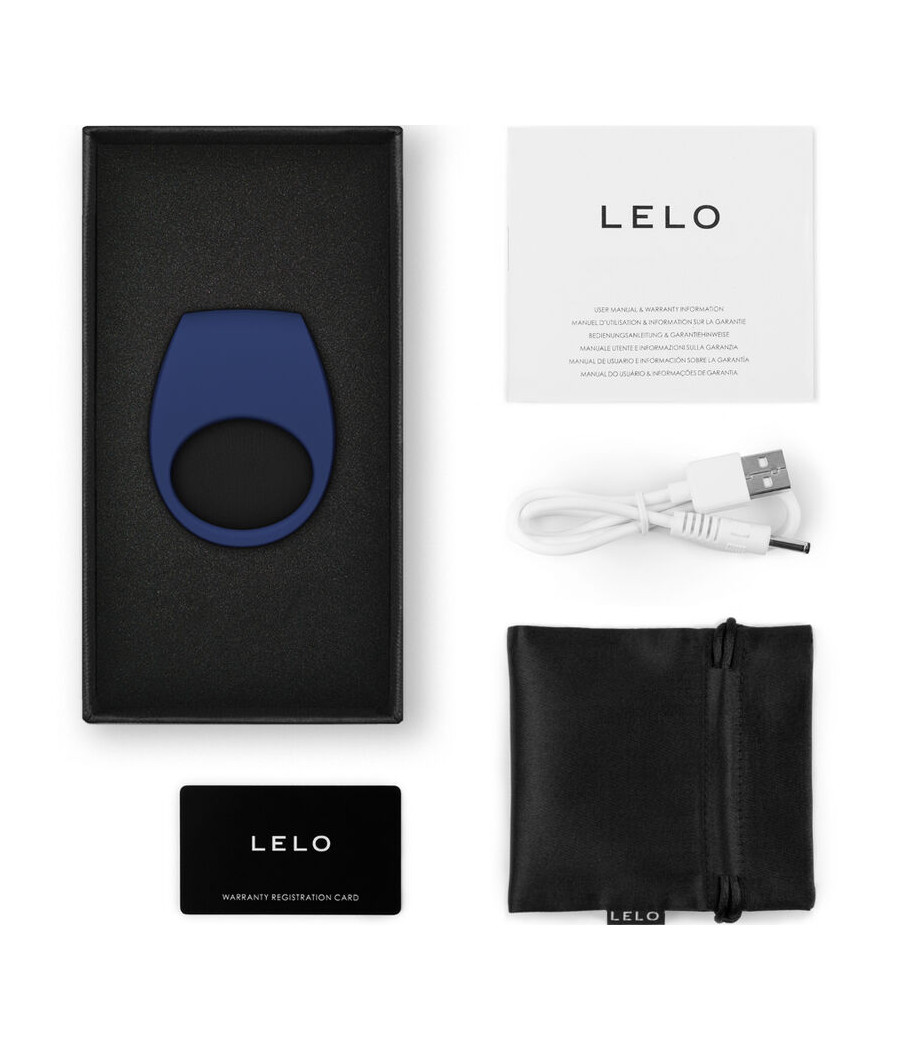 LELO - ANNEAU VIBRATEUR TOR 3 BLEU