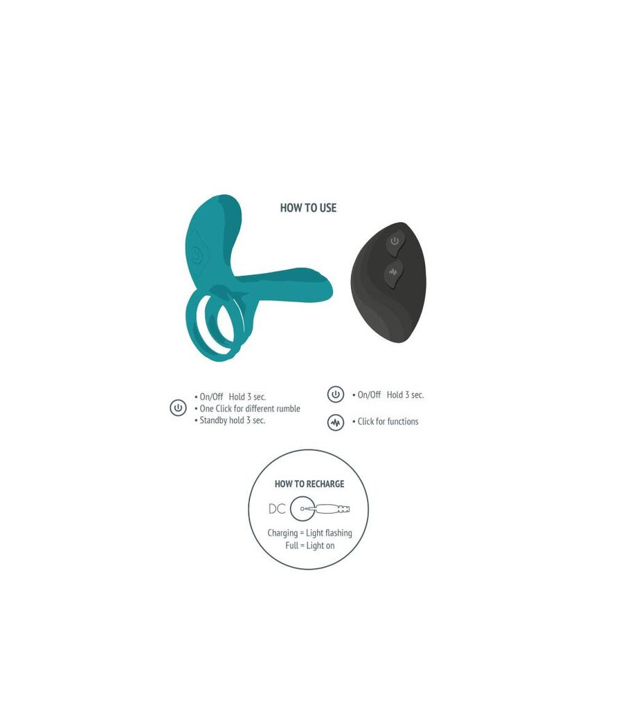 XOCOON - COUPLES VIBRATOR RING GREEN