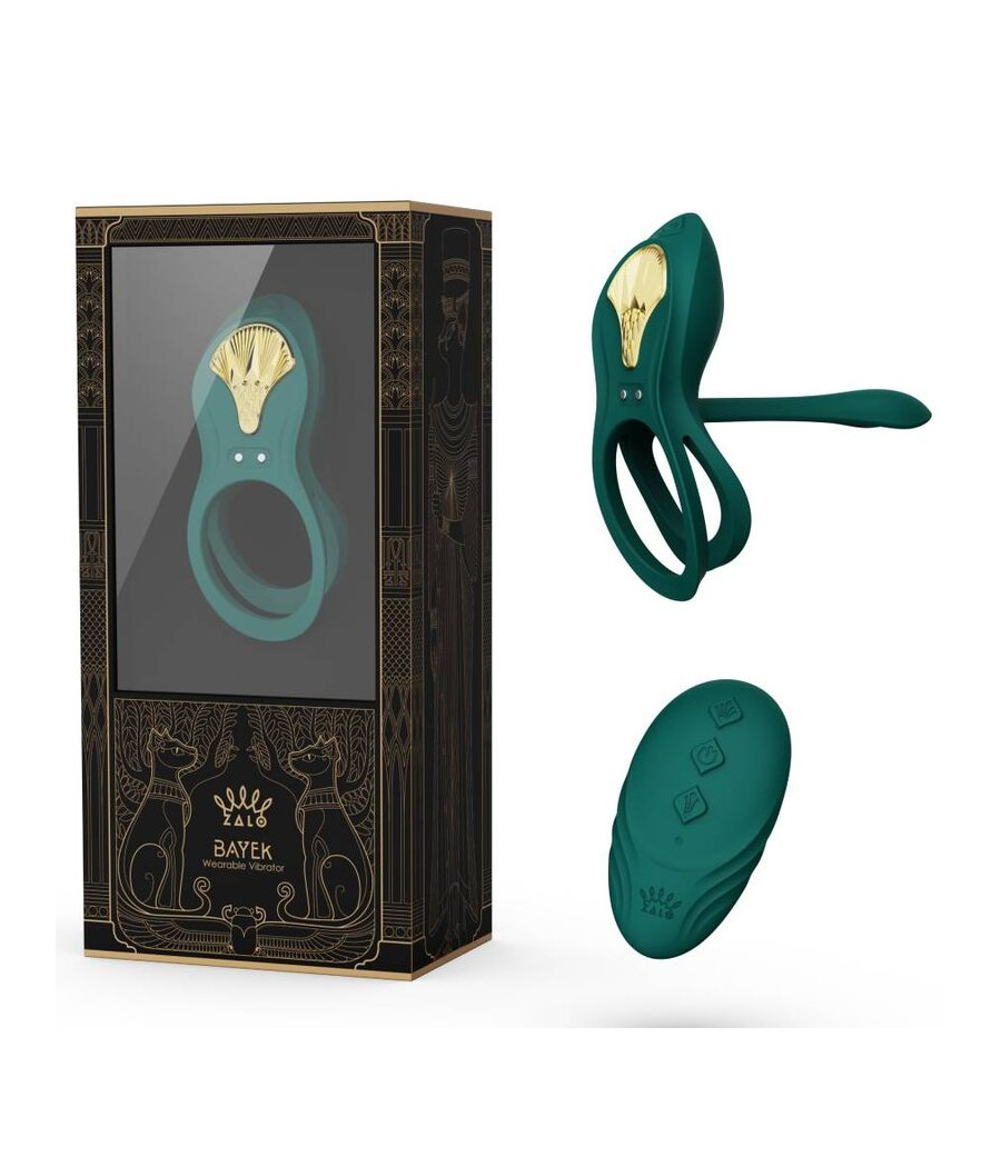 ZALO - BAYEK ANILLO VIBRADOR CONTROL REMOTO PAREJAS VERDE