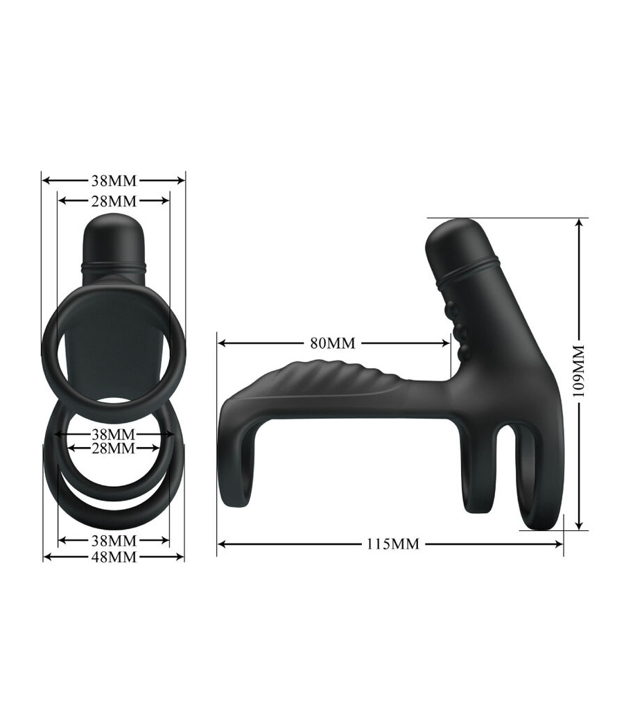 PRETTY LOVE - ELASTIC SOFT SILICONE EXTENSION SLEEVE