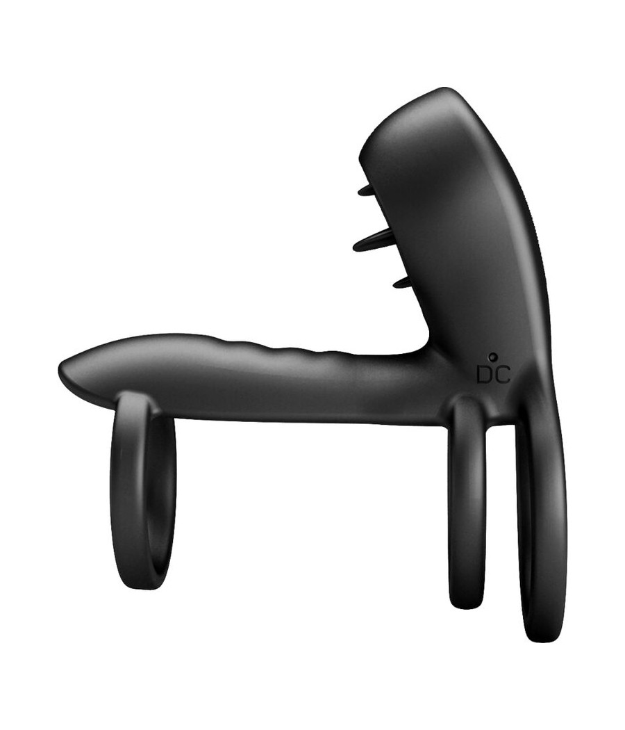 PRETTY LOVE - GAINE PÉNIS JAMMY 12 VIBRATIONS AVEC LANGUE EN SILICONE RECHARGEABLE