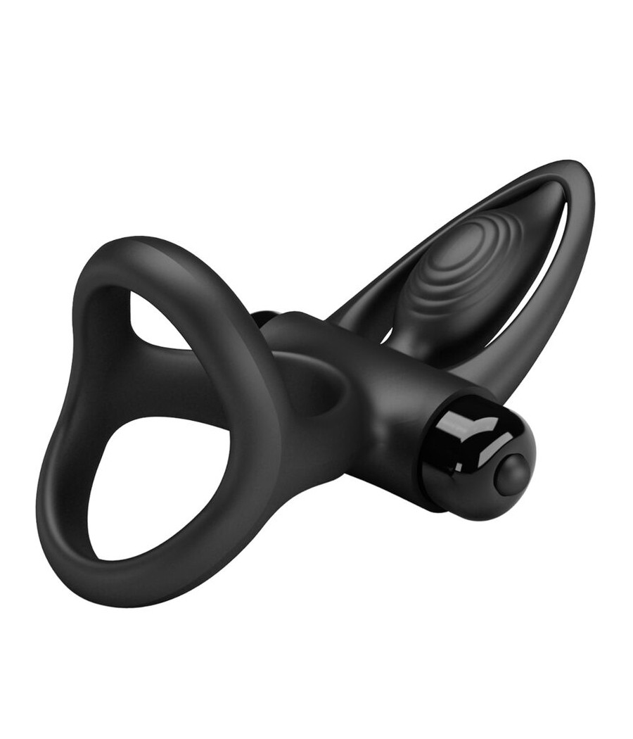 PRETTY LOVE - VIBRATING RING 10 VIBRATIONS BLACK SILICONE