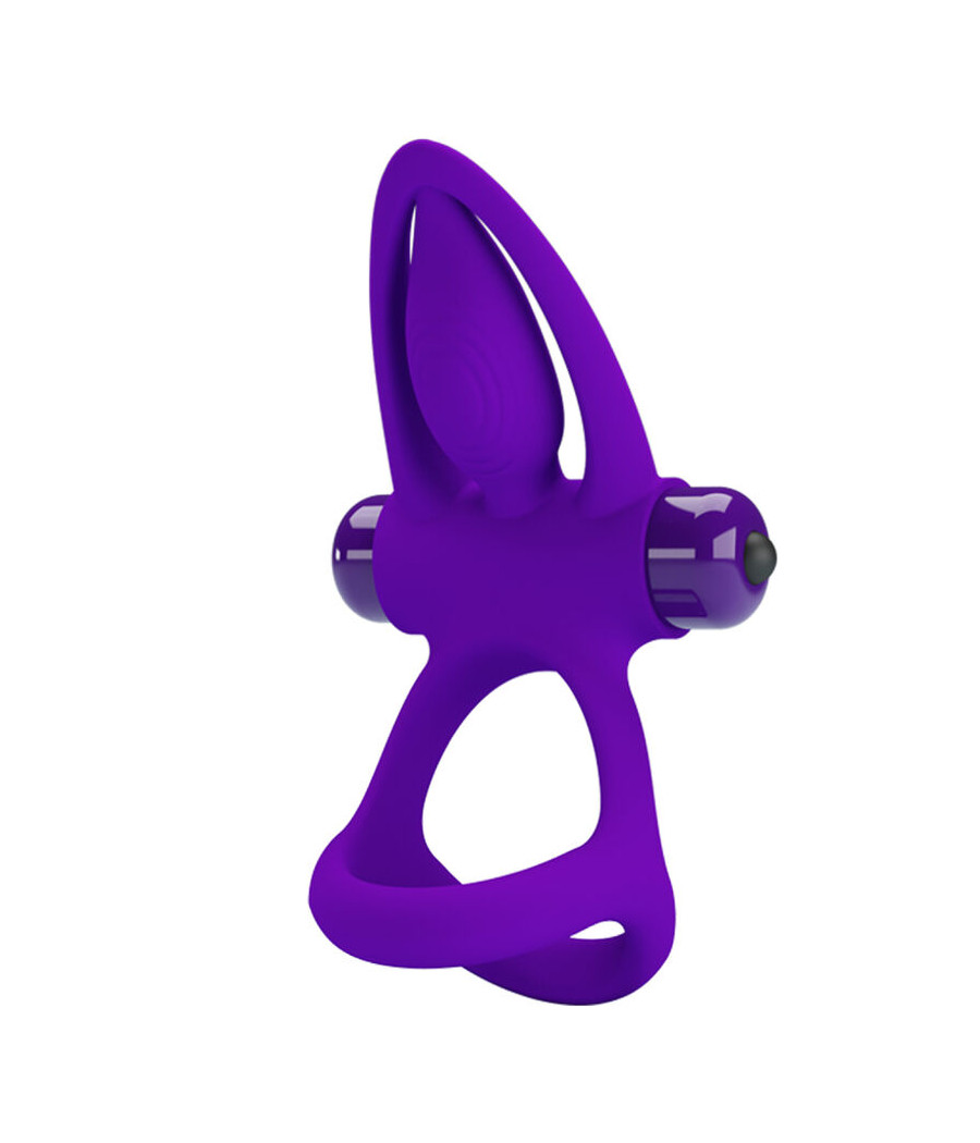PRETTY LOVE - VIBRATOR RING 10 VIBRATIONS VIOLET SILICONE
