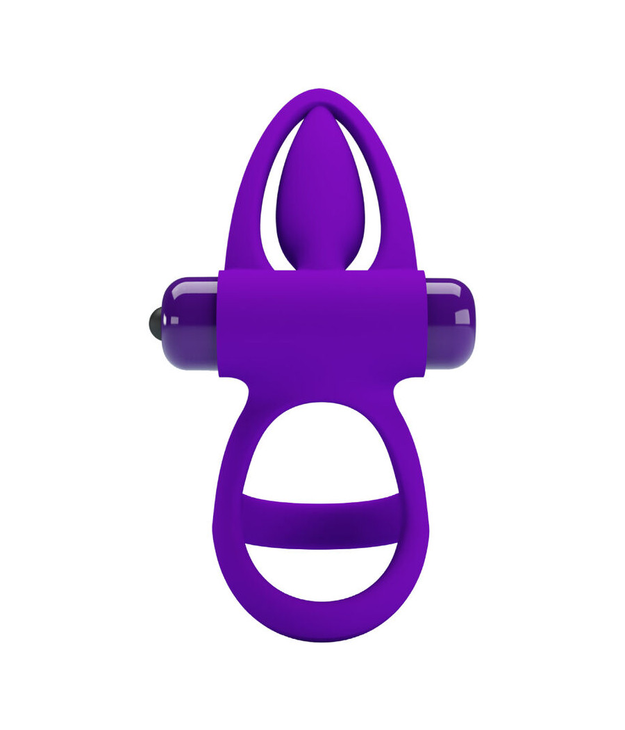 PRETTY LOVE - VIBRATOR RING 10 VIBRATIONS VIOLET SILICONE