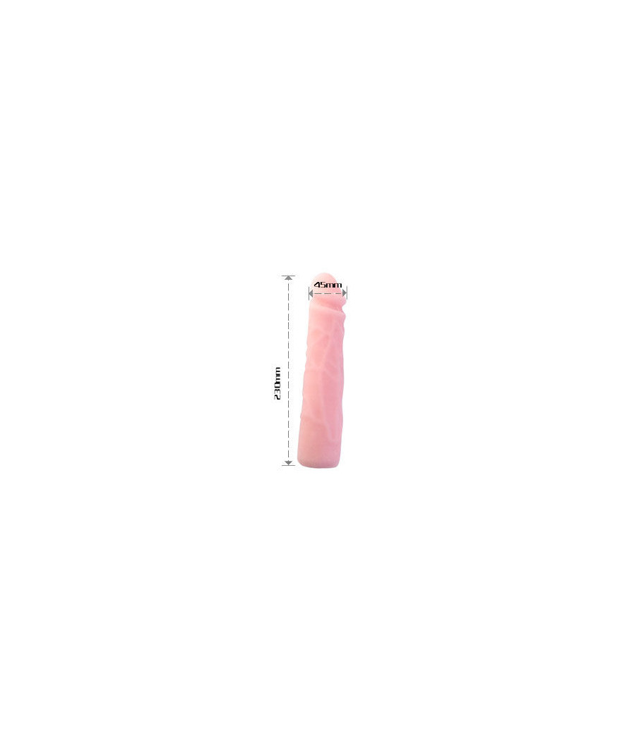 BAILE - DILDO SILICONA TACTO PIEL REALÍSTICO 23 CM