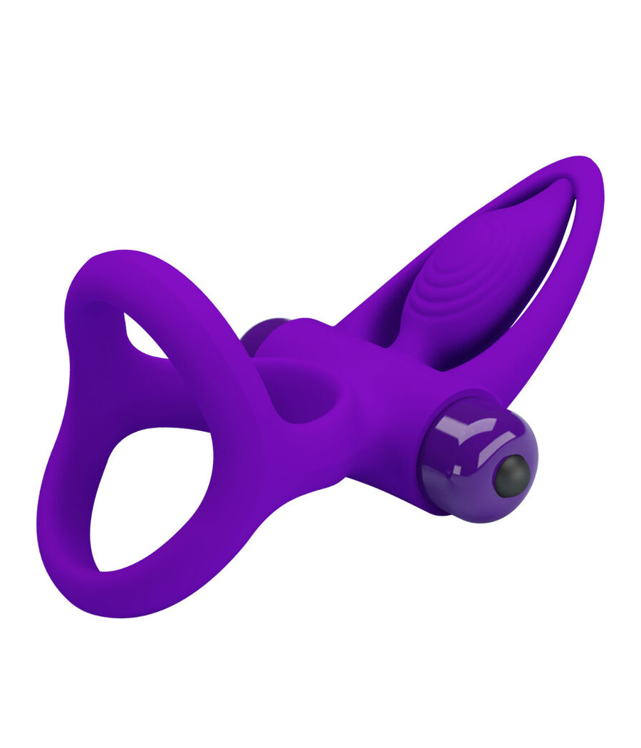 PRETTY LOVE - ANILLO VIBRADOR 10 VIBRACIONES SILICONA VIOLETA