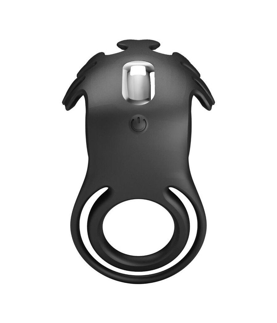 PRETTY LOVE - ANNEAU VIBRATEUR RUBEN 7 VIBRATIONS SILICONE NOIR