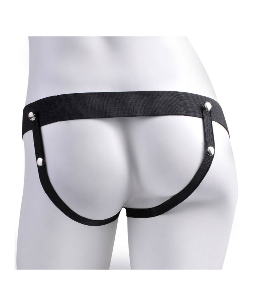 FETISH FANTASY SERIES - IMBRACATURA REGOLABILE PENE REALISTICO CON SFERE RICARICABILI E VIBRATORE 17,8 CM