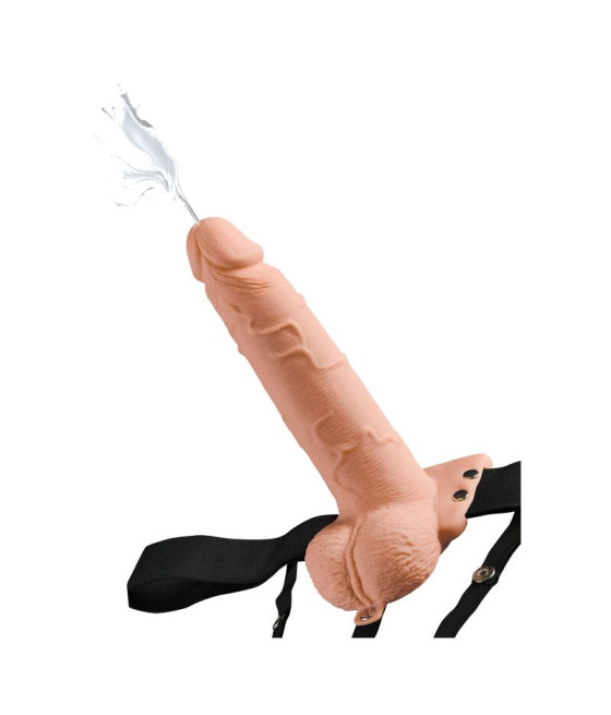 FETISH FANTASY SERIES - ARNÉS AJUSTABLE PENE REALÍSTICO CON TESTÍCULOS SQUIRTING 19 CM