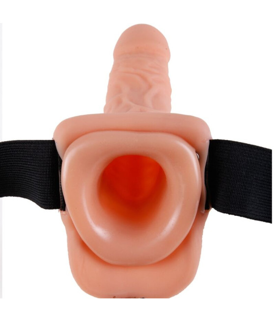 FETISH FANTASY SERIES - ARNÊS AJUSTVEL COM CONTROLE REMOTO PÊNIS REALISTA COM TESTÍCULOS 23 CM